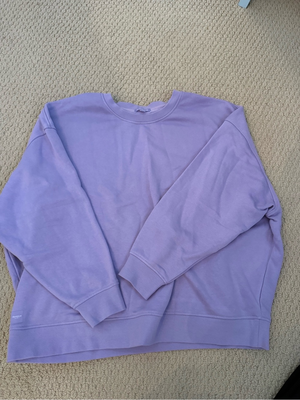 FLORENCE BY MILLS Lavender Crewneck Sweatshirt